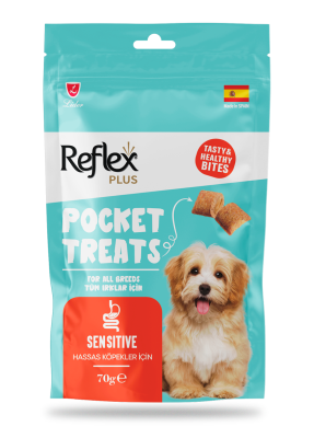 Reflex Pocket Treats Hassas Köpekler İçin Köpek Ödül Maması 70 Gr - Reflex Plus