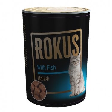 Rokuş Kedi Konservesi Balıklı 410 Gr - 1