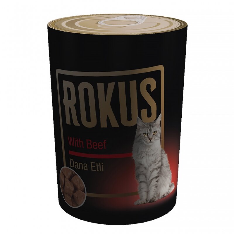 Rokuş Kedi Konservesi Dana Etli 410 Gr - 1