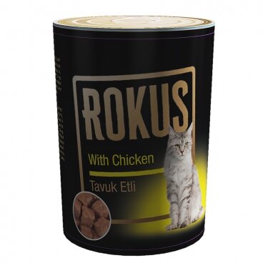 Rokuş Kedi Konservesi Tavuklu 410 Gr - 1
