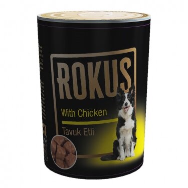 Rokuş Köpek Konservesi Tavuklu 410 Gr - 1