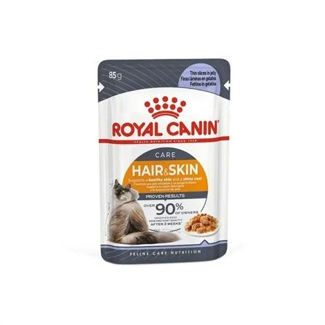 Royal Canin Hair Skin Jelly Pouch Kedi Yaş Maması 85 Gr - 1