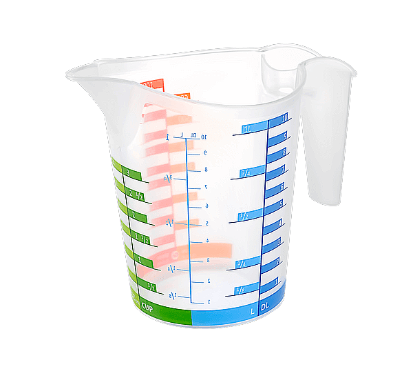 Dereceli Ölçü Kabı ve Su Ölçeği 1000 Ml Şeffaf - 1