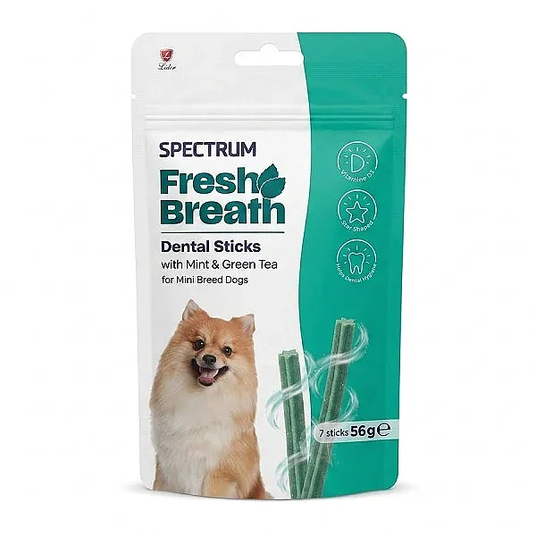 Spectrum Fresh Breath Mini Irk Yetişkin Köpekler İçin Naneli Diş Çubukları 56 Gr - 1