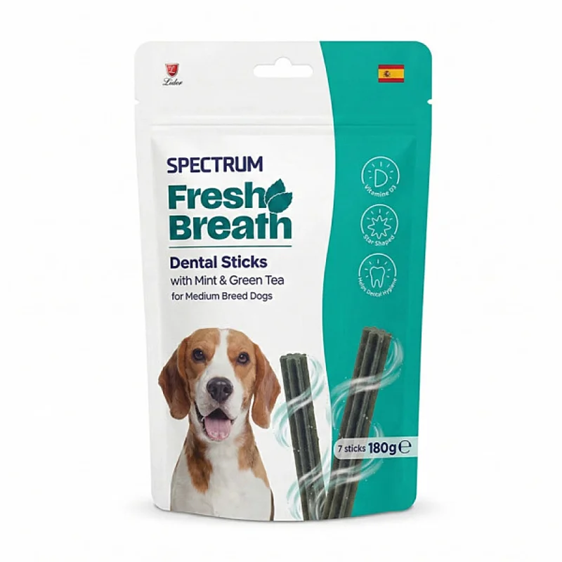 Spectrum Fresh Breath Orta Irk Yetişkin Köpekler İçin Naneli Diş Çubukları 180 Gr - 1