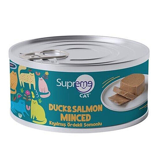 Supreme W Cat Kıyılmış Ördek & Somonlu 85 Gr - 1