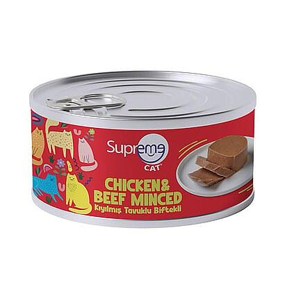 Supreme W Cat Kıyılmış Tavuk & Biftekli 85 Gr - 1