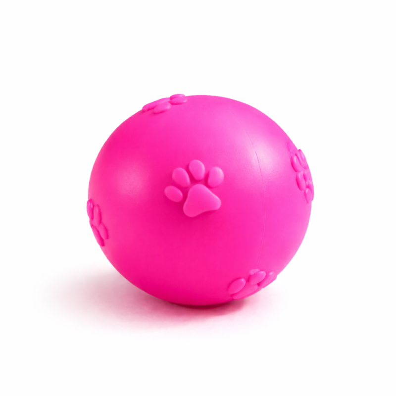 Suda Batmayan Sert Köpek Oyun Topu Pembe - 1