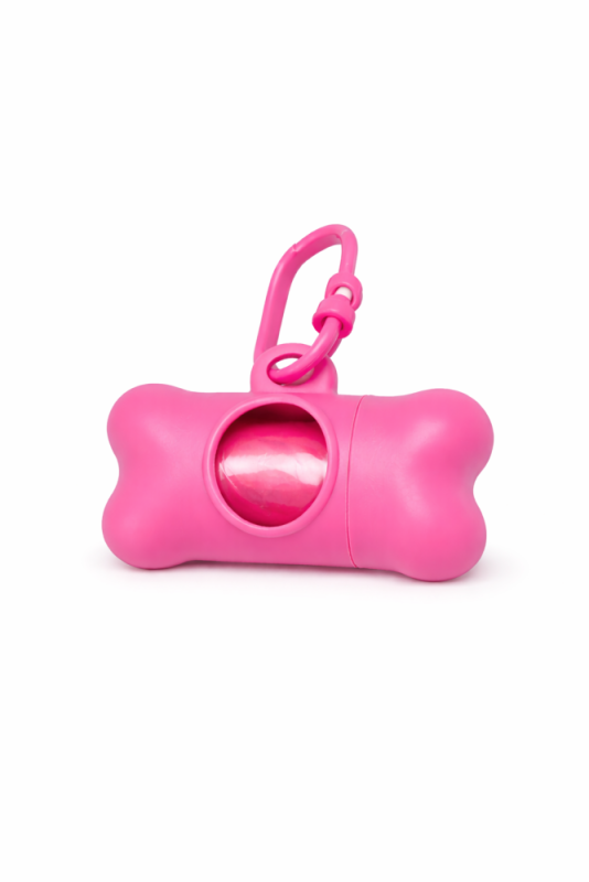 Taşıma Çantalı Dışkı Poşeti Pembe - 1