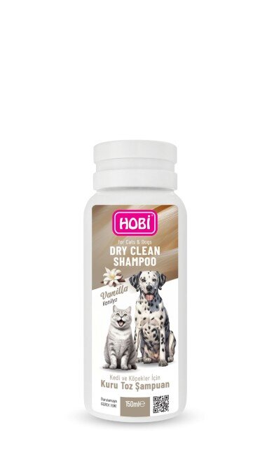 Vanilya Kokulu Kedi ve Köpekler İçin Kuru Toz Şampuan 150 Ml - 1