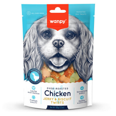 Wanpy Bisküvi Üzeri Tavuk Sargılı 100 Gr Köpek Ödül - Wanpy