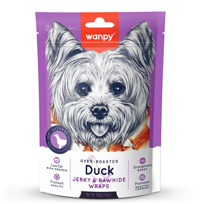 Wanpy Deri Üzerine Ördek Sarılı 100 Gr Köpek Ödülü - 1