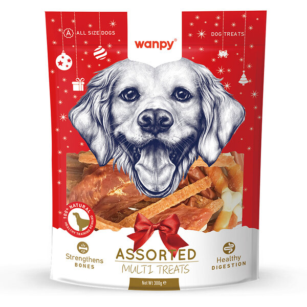 Wanpy Karışık Yılbaşı Köpek Ödülü 300 Gr - 1