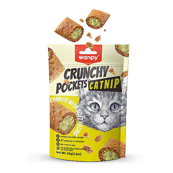 Wanpy Kedi Crunch Ödül Catnipli & Tavuklu - 1