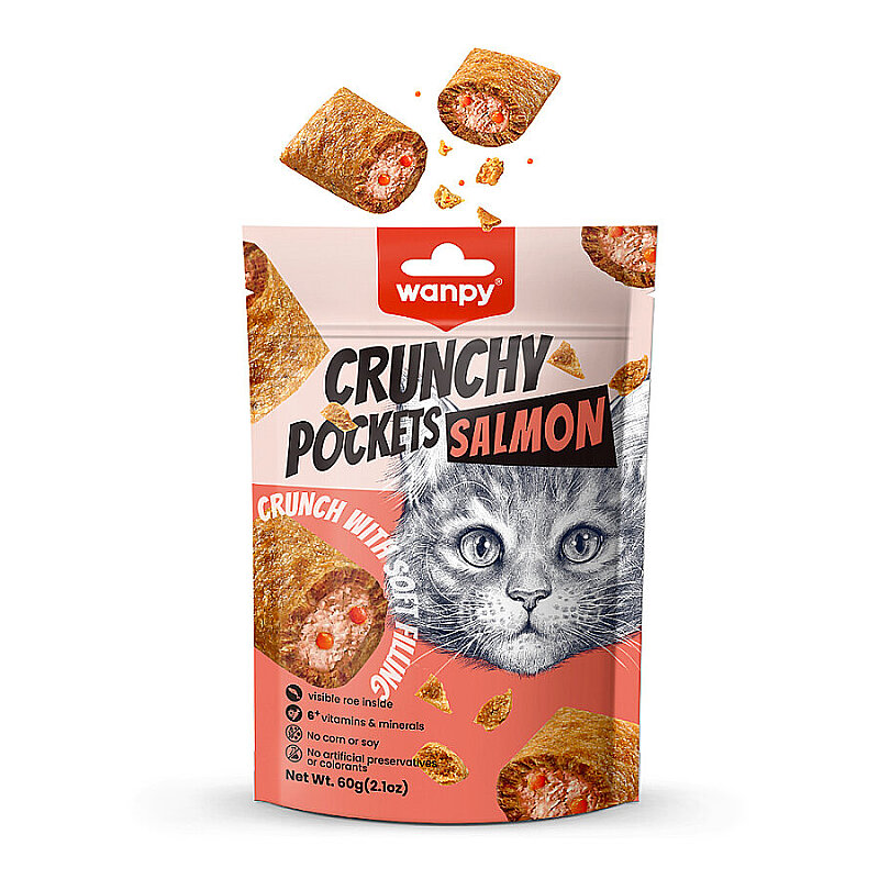 Wanpy Kedi Crunch Ödül Somon & Havyar - 1