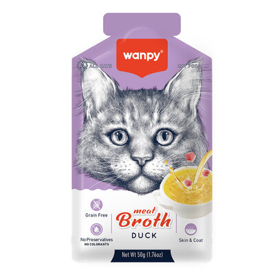Wanpy Kediler İçin Ördek Eti Çorbası 50 Gr - 1