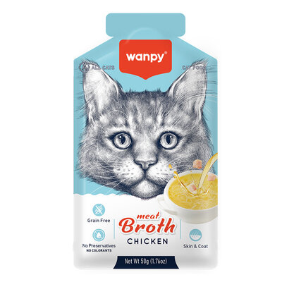 Wanpy Kediler İçin Tavuk Eti Çorbası 50 Gr - 1