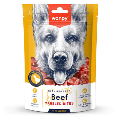 Wanpy Marbled Köpek Ödül Et Parçaları 100 Gr - Wanpy