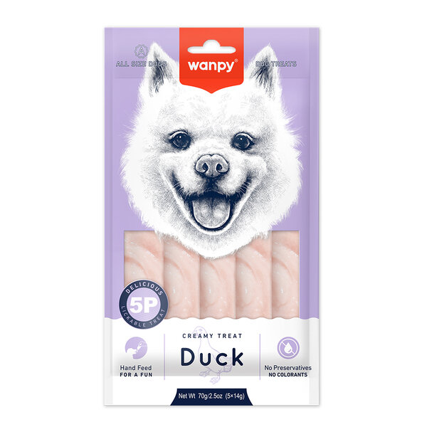 Wanpy Ördekli Krema Köpek Ödülü 5 x 14 Gr - 1