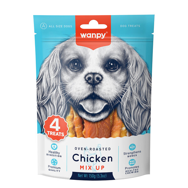 Wanpy Tavuklu Karışık Köpek Ödülü 150 Gr - 1
