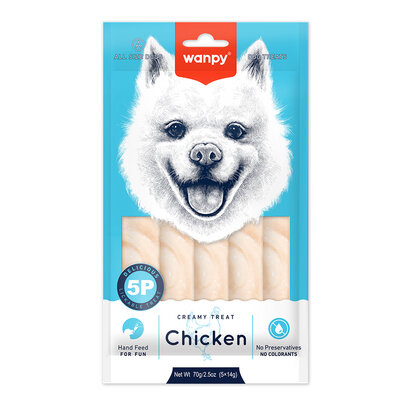 Wanpy Tavuklu Krema Köpek Ödülü 5 x 14 Gr - Wanpy