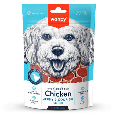 Wanpy Tavuklu & Morina Balıklı 100 Gr Köpek Ödülü - Wanpy