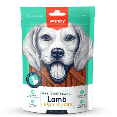 Wanpy Yumuşak Kuzu Eti Dilimleri 100 Gr Köpek Ödülü - Wanpy