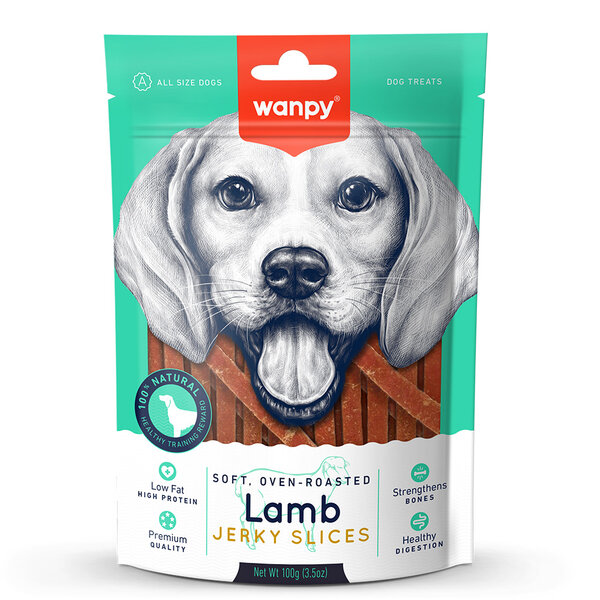 Wanpy Yumuşak Kuzu Eti Dilimleri 100 Gr Köpek Ödülü - 1