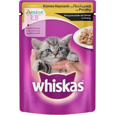 Whiskas Kümes Hayvanlı Yavru Kedi Pouch Kedi Yaş Maması 85 Gr - 1