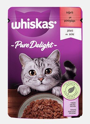 Whiskas Sığır Etli Pouch Kedi Yaş Maması 85 Gr - 1