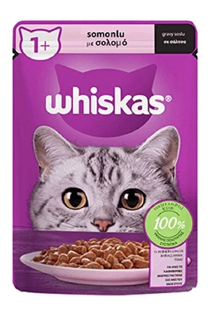 Whiskas Somonlu Yetişkin Kedi Pouch Mama 85 Gr - 1