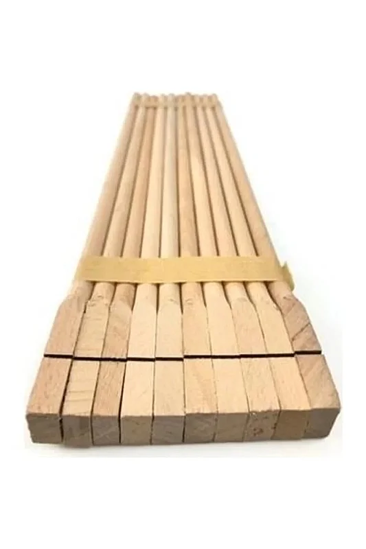 Yuvarlak Ahşap Tünek 30 Cm 10'lu - 1
